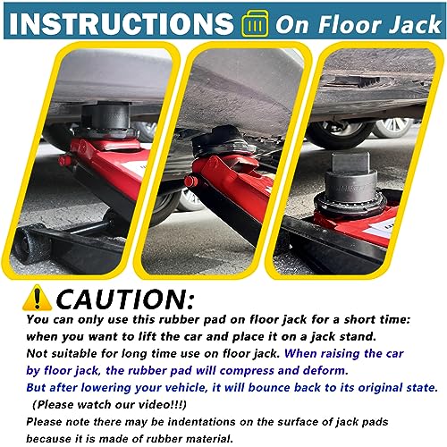 Car Jack Stand Adapters for Mercedes Benz A B C E Class Coupe GLS GL M R S W203 W204 W212 W211 W164, Rubber Jack Pad for SUV Universal - Fits 2-3 Tons Jackstand (Post: 27mm), 2pc