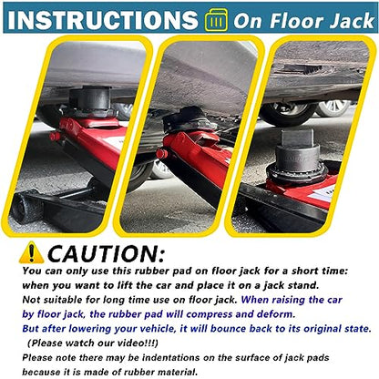 Car Jack Stand Adapters for Mercedes Benz A B C E Class Coupe GLS GL M R S W203 W204 W212 W211 W164, Rubber Jack Pad for SUV Universal - Fits 2-3 Tons Jackstand (Post: 27mm), 2pc