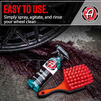 Adam's Polishes Wheel Cleaner Gallon - Tough Wheel Cleaning Spray for Car Wash Detailing | Rim Cleaner & Brake Dust Remover | Safe On Chrome Clear Coated & Plasti Dipped Wheels| Use w/Wheel Brush - size: 128 Fl Oz (Pack of 1)