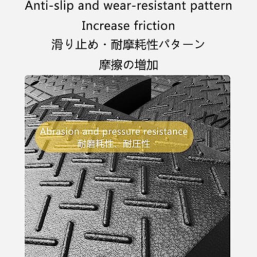 20*20 inch car service ramp, threshold ramp, plastic step ramp mat, portable step non-slip ramp with set screw groove, suitable for car, bicycle, motorcycle, threshold, road edge, etc. ( Size : - size: 100*35*10cm/39*15*4in