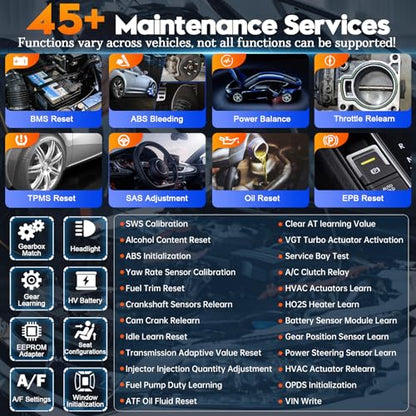 XTOOL D9S Topology Mapping OBD2 Scanner, Wireless ECU Coding & Bidirectional Automotive Diagnostic Scan Tool, PMI for Ford, AI-Assisted, 45+ Resets, 8 PIDs Live Data, FCA, Full System, 3-Year Updates