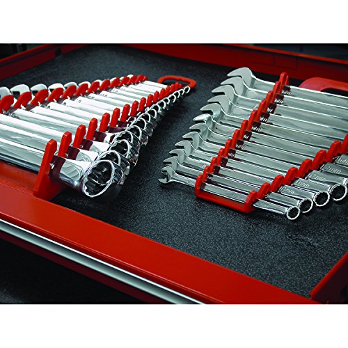 Ernst Manufacturing Gripper Wrench Organizer, 9 Tool, Red - color: Red, size: 9 Tool, style: Standard
