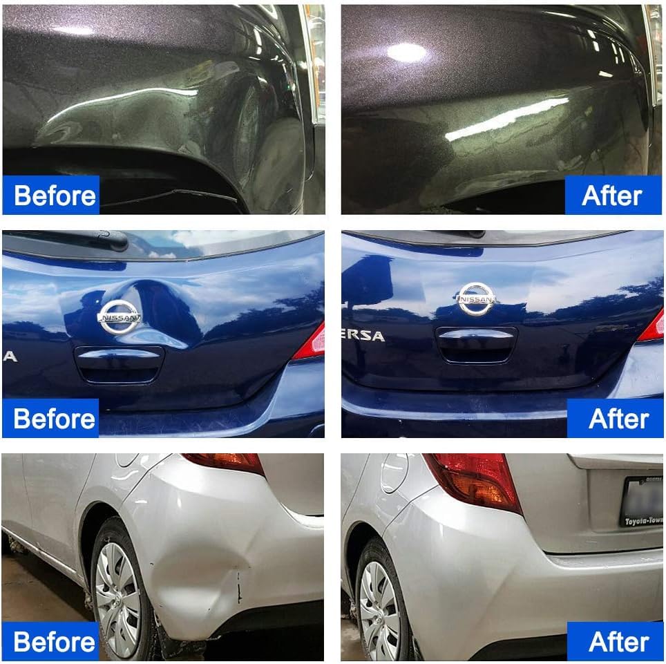 Car Dent Puller - Auto Body Dent Repair Tool, Dent Repair kit with Slide Hammer T bar Dent Puller for Car Body Hail Dent Removal Dent Remover Automobile Body Repair