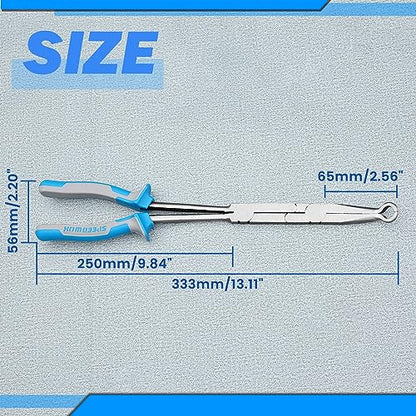 SPEEDWOX 13-Inch Long Reach XL Pivot Ring Nose Pliers - Automotive Hose Remover with Twin Grip - style: Hose Grip Pliers