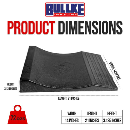 USA Made Extra-Wide Heavy-Duty Flat-Free Tire Ramps with 4 Thick Mats – Prevent Flat Spots During Long-Term Storage – Non-Slip HDPE Ramps Support 10 Tons – for Cars, RVs, Trucks – Set of 4