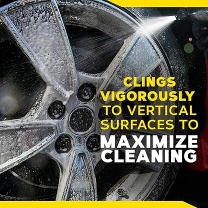 Meguiar's Hot Rims Chrome Wheel Cleaner 6 Pack, 24 oz Spray Bottles (6 x 24 oz = 144 oz Total) Xtreme Cling foaming Gel removes Brake dust and Road Grime from True Chrome Wheels for Mirror-Like Shine - size: 6 Pack