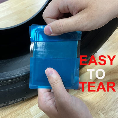 PAX 10Pcs 100 x 75mm Radial Tire Patch, Tire Repair for Puncture, Tire Flat Prevention, Emergency Repair Tool, Suitable for Car, Bus, Truck, Tractor (100 x 75mm) - size: 100 x 75mm