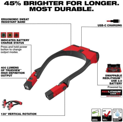 for Milwaukee.v REDLITHIUM USB 400L Neck Light + TPT Premium cart