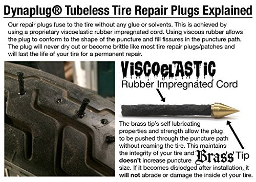 Dynaplug Ultralite Tubeless Tire Repair Tool Kit, Made in USA