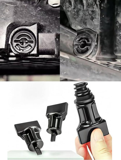 2 Oil Drain Plug Removal Tools, 12 PCS Oil Drain Plug, Compatible with Volkswagen 1.8L 2.0L, Audi A3 A4 A5 A6 Q7 S3 TT, Volkswagen Beetle, Golf/GTI/Sportwagen/Passat, Tiguan,06L103801 06L103801D