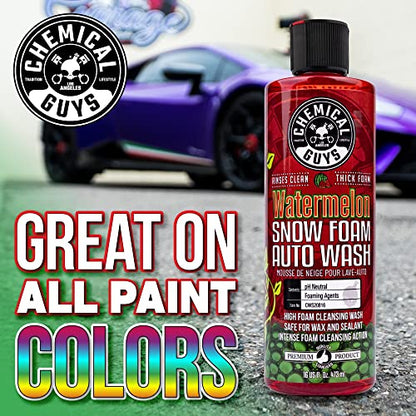 Chemical Guys, Watermelon Snow Foam Car Wash Soap for Foam Cannons, 16 oz - size: 16 Fl Oz (Pack of 1), style: SOAP
