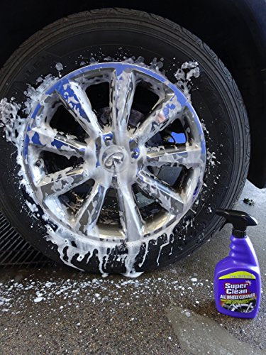 Super Clean Foaming All Wheel Cleaner Safe for All Wheels and Rims Brake Dust Cleaner Grime Eliminator - size: 1 Count (Pack of 1), style: 32 oz. Trigger