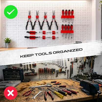 18PCS Magnetic Tool Organizer Set, Includes 8 Screwdriver Holders, 2 Large Wrench Organizers, 4 Small Wrench Organizers and 4 Pliers Racks for Toolbox, Garage and Workshop Storage, Tools Not Included - style: New Version-18PC Magnetic Kit