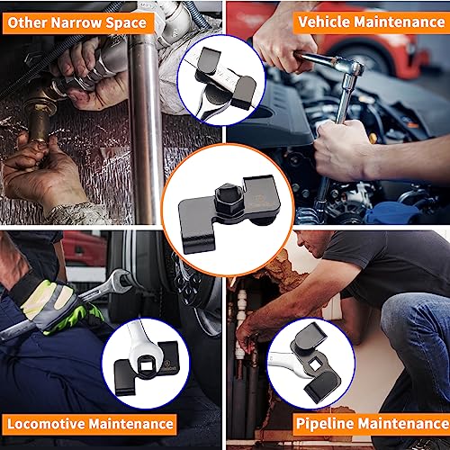 Universal Wrench Extender Adaptor, 1/2" Breaker Bars & 21mm Hex Wrench Extender Tool Drive for Repair or DIY - style: Wrench Extender
