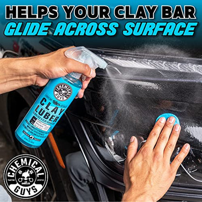Chemical Guys, Clay Bar & Luber Kit, Medium Duty, Paint Prep, 2-Piece Set | Medium-duty clay bar with lubricant lifts bonded grime and overspray, prepping smooth paint for wax or sealant - style: Medium Clay Bar Kit