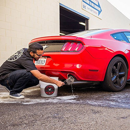 Chemical Guys, Easy Reach Wheel & Rim Detailing Brush, Long Reach Handle | Long-handle brush reaches deep into wheels, barrels and tight gaps to clean safely without scratching