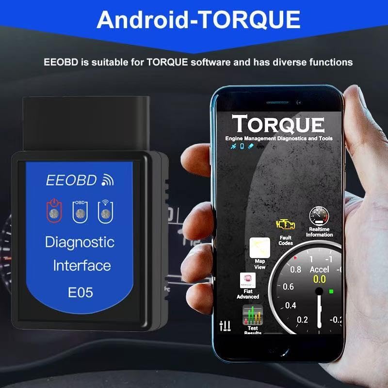 OBD2 Scanner Bluetooth Gasoline Car Check Engine Wireless OBDII Code Reader | Not fit Heavy Truck/Diesel vehicle/Electric Vehicle/Hybrid Vehicle, Support IOS Android Windows