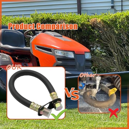 Engine Drain Port Oil Changing Hose 3/8" NPT, 14" Length Replaces STAN1438 Compatible with Tecumseh, Kohler Engines 3/8" Drain Port (Black 1pcs) - color: Black 1pcs