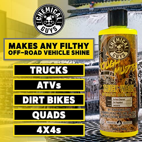 Chemical Guys CWS20216 Tough Mudder Foaming Truck, Off Road, ATV and RV Heavy Duty Wash Soap, (Works with Foam Cannons, Foam Guns or Bucket Washes), 16 fl oz, Lemon Scent - size: 16 Fl Oz (Pack of 1)