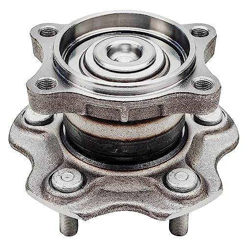Detroit Axle - 3.5L Steering Knuckles Kit for 02-06 Nissan Altima, 2 Front Steering Knuckles & Wheel Bearing Hubs 2 Rear Wheel Bearing Hubs 2002 2003 2004 2005 2006 [Non-ABS] Replacement - 4pc Set - size: 4UW48729/Kit