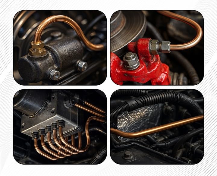 The Stop Shop 8 Kits. Each Kit is 25 Feet of 3/16 Inch (4.75 mm) Copper Nickel Brake Line with Fittings (.028 Inch Wall Thickness) - size: 200 Feet - 8 x 25 foot kits