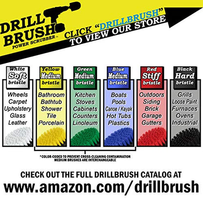 Pool Accessories - Cleaning Supplies - Drill Brush - 5 Piece Spin Brush Pool Cleaning Kit - Pool Supplies - Slide - Deck Brush - Hot Tub - Spa - Pond Liner - Pool Brush - Carpet Cleaner - color: Blue