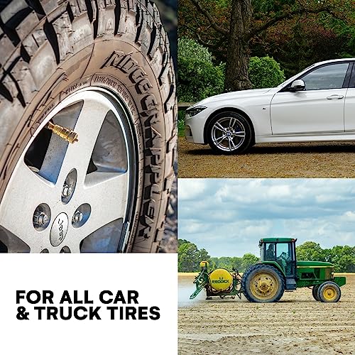 BOULDER TOOLS Automatic Tire Deflator Kit - Adjustable 0-80 PSI Air Down Tire Deflators with Gauge for Jeeps, Trucks, 4x4 & Off Road Vehicles