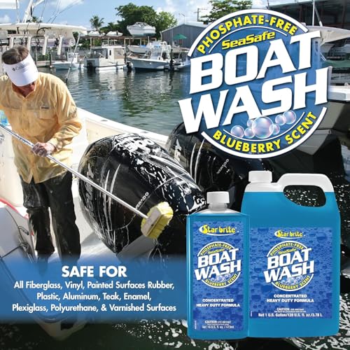 STAR BRITE Complete Boat Care Kit - Unbreakable Vinyl Bucket with Marine-Grade Cleaners & Tools