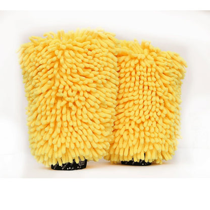 Microfiber Car Wash Mitt Scratch Free Reusable Car Washing Mitts(2)