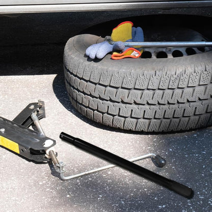 Floor Jack Handle Replacement: 2Pcs 3 Ton Horizontal Hydraulic Lift Pole Extension Part - Automotive Car Tire Hoist Trolley Rod, Anti-Slip Grip Lever Bar