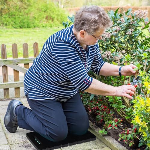 Thick Kneeling Pad - EVA Foam Garden Kneeler Mat | Foam Thick Mat | Gardening Kneeling Pad | Non-Slip Bathroom Mat Yoga Exercise Multifunctional Cushion EVA Car Repair Pad, 42x21x2cm, Black - color: Black