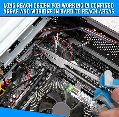 SPEEDWOX Long Reach Ring Nose Pliers - 11 Inch Spark Plug Removal Tool for Hose and Wire Separation - style: 283mm