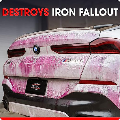 Swift Iron Remover & Wheel Cleaner (2-Pack) – Remove Brake Dust, Iron Oxide & Stuck-On Dirt & Debris from Paint & Wheels | Formula for Decon Car Wash | Preps Paint for Wax Coatings - size: 16 Fl Oz (Pack of 2)