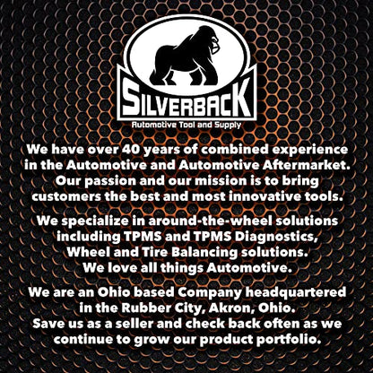 Silverback Automotive One-Direct TPMS Programmable Sensor Set of 4. Multi Frequency (314.9MHz + 315MHz + 433MHz) OE-Level TPMS Sensor Programmable by Any Ateq Mfg. TPMS Tool. (Rubber Valve Stems) - size: 4 Pack with No Tool