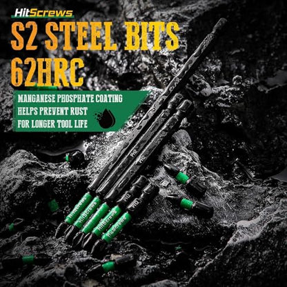 PH2 Phillips Bits #2 – 10 Pack 4" Extra Long Impact Driver Bits,S2 Steel Magnetic Screwdriver Bits for Power Tools and Screw Guns - size: 4"-10pcs