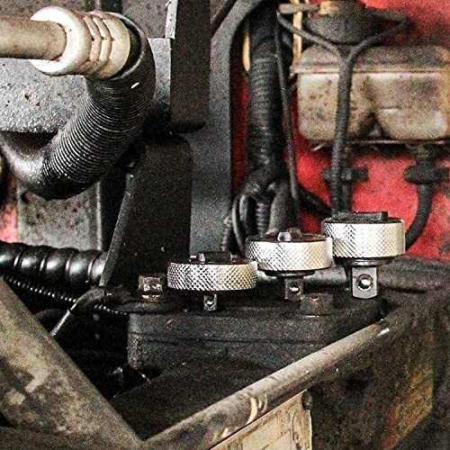 3pcs Reversible Thumbwheel Ratchet Wrench Set, Palm Ratchet Wrench, 1/4" 3/8" 1/2" Drive Finger Ratchet Set - color: 1/4" + 3/8" + 1/2" Drive Set