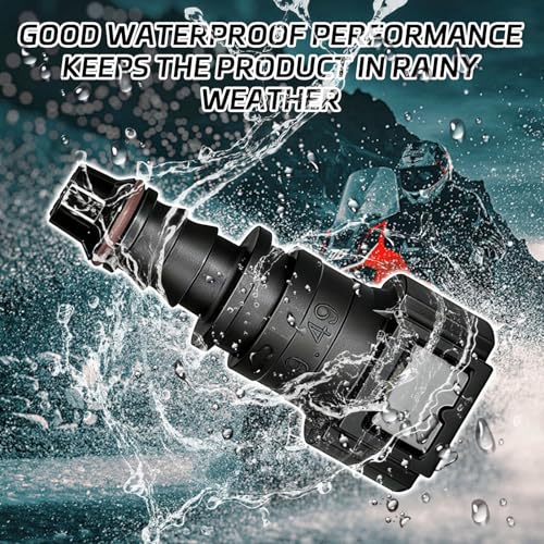 2PCS 90 Degree Fuel Line Quick Connector, 3/8 SAE to 5/16 Nylon Tubing Fuel Line Connector, High Pressure Quick Release Push-On Plugs Fuel Line Repair Kit Compatible with Most Vehicles（Straight） - size: Straight