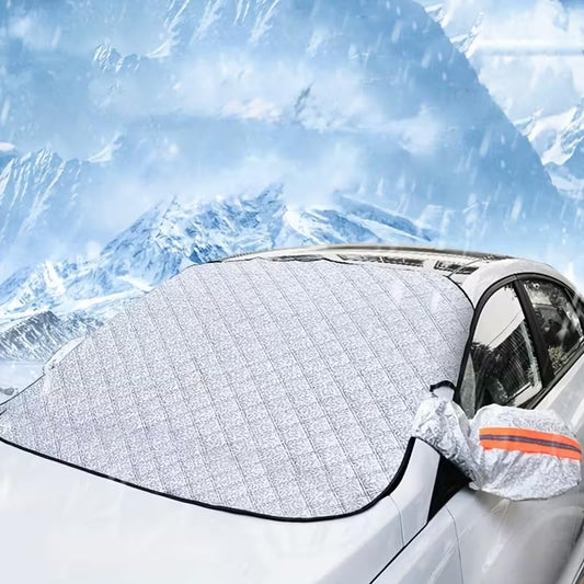 Winter Windshield Covers for Ice and Snow&Winter Car Essentials, Car Anti-Snow Cover, Frost Ice Windscreen Covers with Magnetic Edges,Snow Windshield Cover Automotive Exterior Accessories