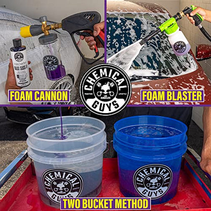 Chemical Guys, Maxi Suds II Foaming Car Wash Soap for Cannons, Grape, 64 oz | High-foam, pH-balanced suds for cannons, guns or buckets, gentle on wax and coatings - size: 64 Fl Oz (Pack of 1)