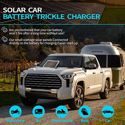ACOPOWER 20W Mono Solar Panel,Waterproof Built-in Blocking Diode Small Solar Panels– Efficient 12V Battery Charger for RVs, Boats, and Off-Grid Applications - size: 20W
