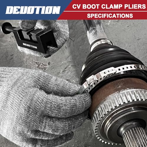Cv Boot Clamp Tool, Cv Boot Clamp Pliers for Drive Shaft Clamping Tool Single Ear Clamping pliers OEM 09521-24010 Compatible with Most Vehicle Makes