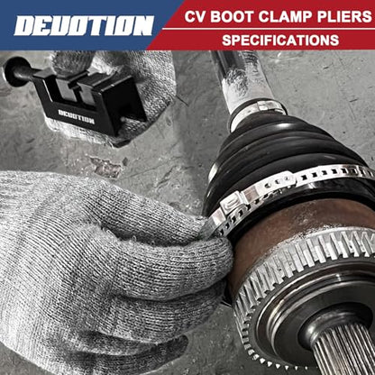Cv Boot Clamp Tool, Cv Boot Clamp Pliers for Drive Shaft Clamping Tool Single Ear Clamping pliers OEM 09521-24010 Compatible with Most Vehicle Makes
