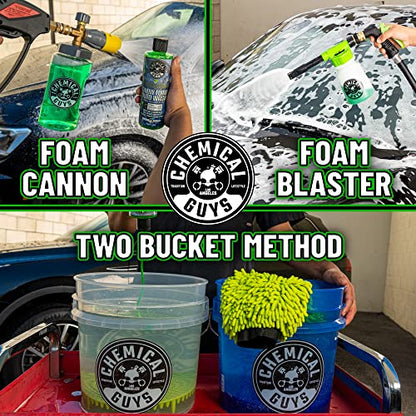 Chemical Guys, Honeydew Snow Foam Car Wash Soap for Foam Cannons, 1 Gallon | High-foaming pH-balanced suds for cannons, guns or buckets, gentle on wax and coatings, fresh honeydew scent - size: 128 Fl Oz (Pack of 1), style: SOAP