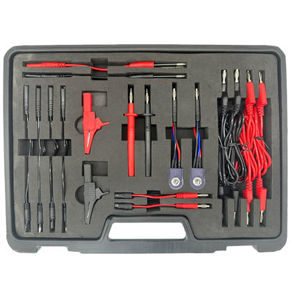 92pcs Automotive Circuit Test Leads Kit, Multimeter Test Leads Kit with Carrying Case, Multi Function Auto Diagnostic Electrical Test Kits with Alligator Clips, Probles, Connectors Adapter Cables