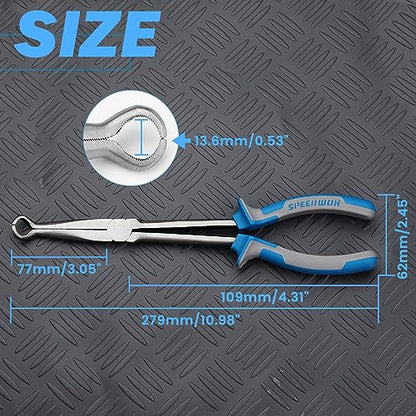 SPEEDWOX Long Reach Hose Grip Pliers - 11 Inch Spark Plug Removal Pliers, Hose Clamp Tool - style: 279mm