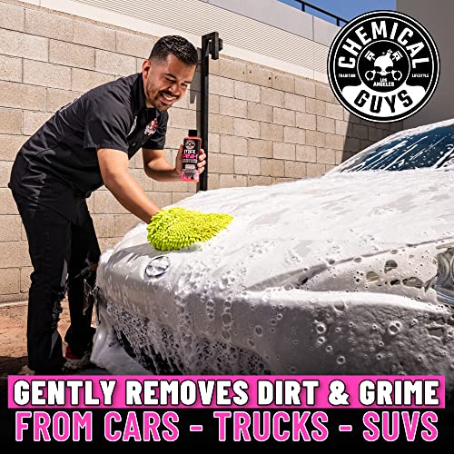 Chemical Guys Two Car Wash Bucket Kit with Dual Dirt Trap Filters, Chenille Wash Mitt, Mr. Pink, Citrus Wash, After Wash, and Drying Towel - 11 Items - Two Bucket Method Complete Setup - style: HOL129