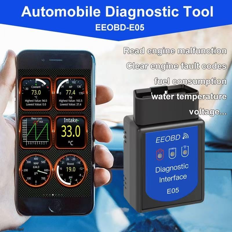 OBD2 Scanner Bluetooth Gasoline Car Check Engine Wireless OBDII Code Reader | Not fit Heavy Truck/Diesel vehicle/Electric Vehicle/Hybrid Vehicle, Support IOS Android Windows