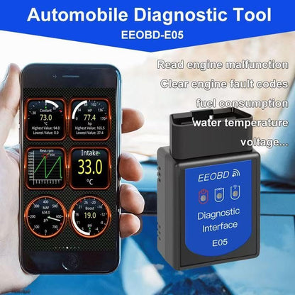 OBD2 Scanner Bluetooth Gasoline Car Check Engine Wireless OBDII Code Reader | Not fit Heavy Truck/Diesel vehicle/Electric Vehicle/Hybrid Vehicle, Support IOS Android Windows