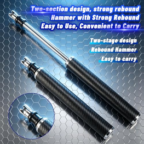 Slide Hammer Dent Puller Professional Dent Repair Tool | Lightweight Carbon Fiber Shell Stainless Steel Shaft Paintless Dent Repair Tool for Auto Car Hail Dent Removal