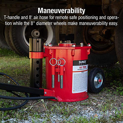 SUNEX TOOLS 6710 10-Ton, Portable, Air Lift Jack